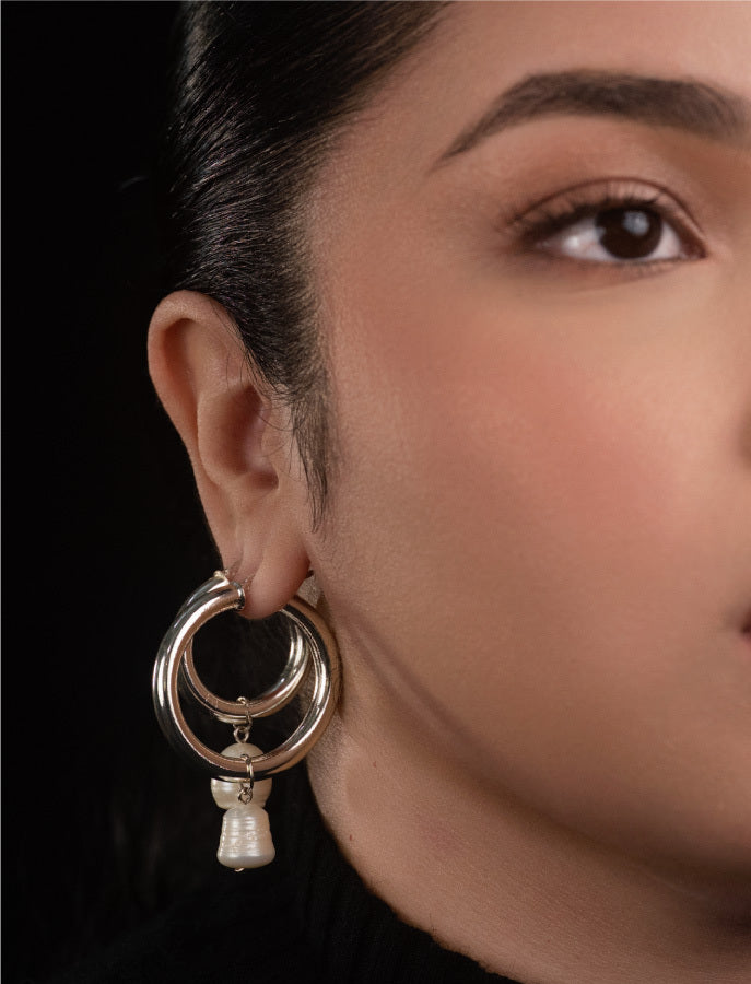 STERLING SILVER´PLATED Solete Hoops
