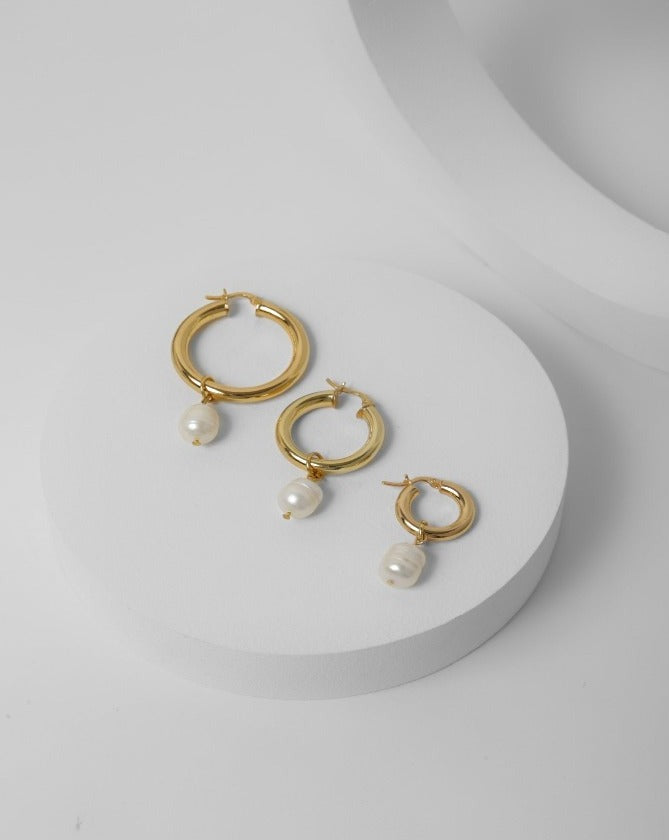 18K GOLD-PLATED Solete Hoops